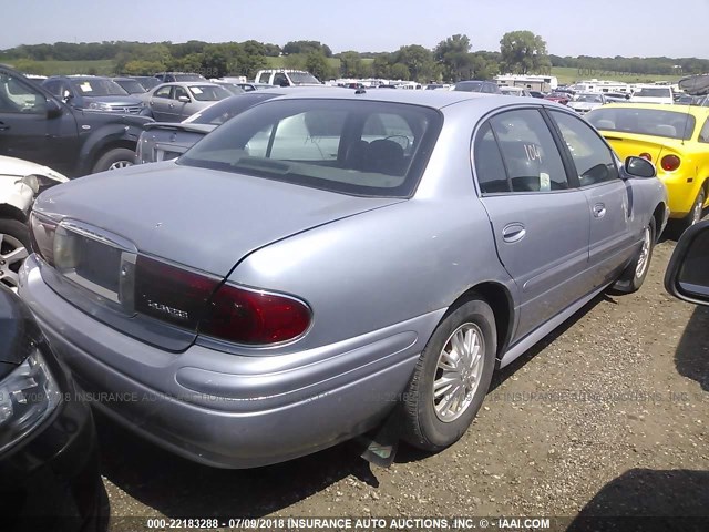 1G4HP52KX5U253042 - 2005 BUICK LESABRE CUSTOM BLUE photo 4