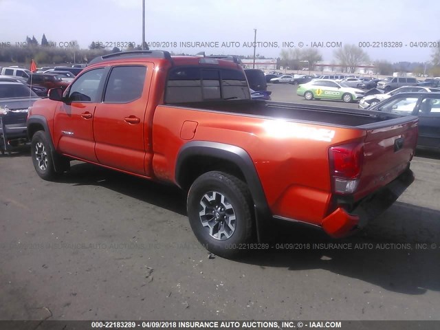 3TMDZ5BN1GM008855 - 2016 TOYOTA TACOMA DBL CAB/SR5/TRD SPORT/OR ORANGE photo 3