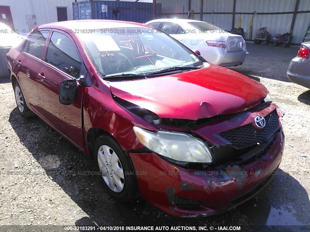 2T1BU40E99C175608 - 2009 TOYOTA COROLLA S/LE/XLE RED photo 1