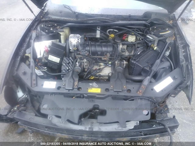 2G1WX15K619148708 - 2001 CHEVROLET MONTE CARLO SS შავი ფოტო 10