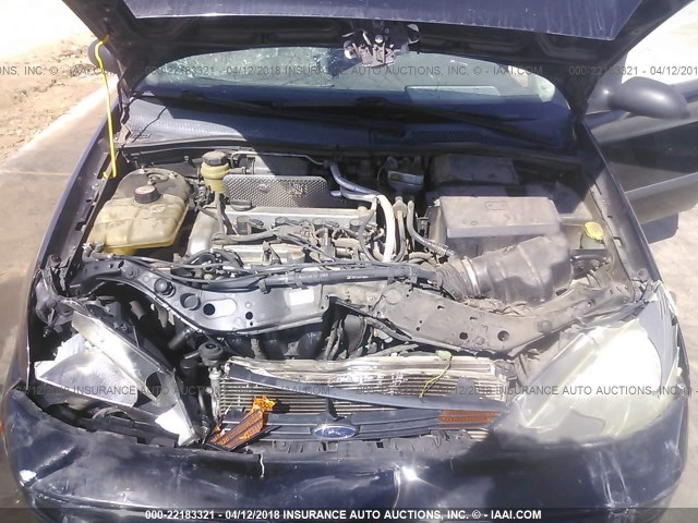 1FAFP33Z54W201290 - 2004 FORD FOCUS LX BLACK photo 10