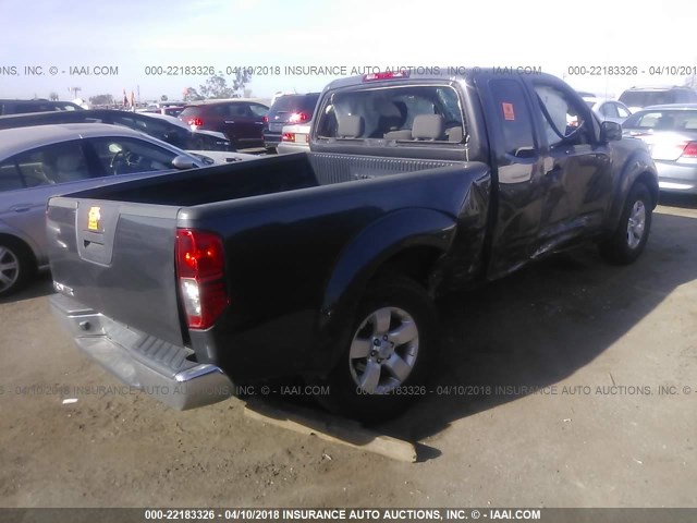 1N6BD0CT3CC420239 - 2012 NISSAN FRONTIER S/SV GRAY photo 4