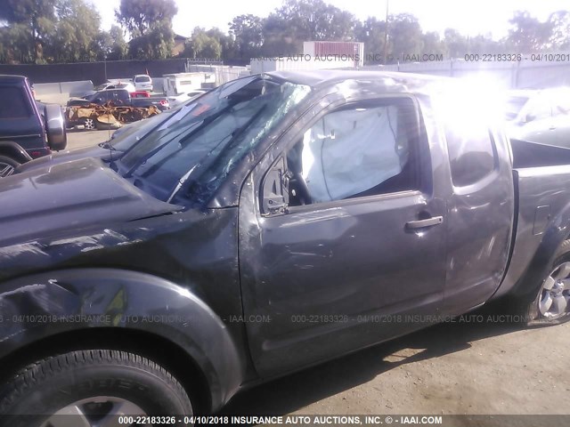 1N6BD0CT3CC420239 - 2012 NISSAN FRONTIER S/SV GRAY photo 6