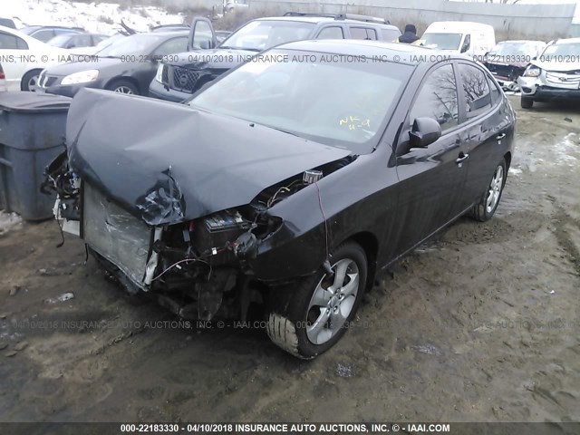 KMHDU46D59U602594 - 2009 HYUNDAI ELANTRA GLS/SE BLACK photo 2