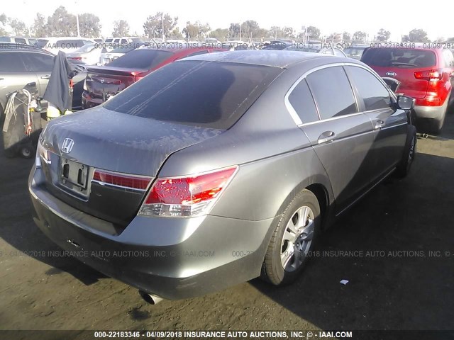 1HGCP2F46CA149639 - 2012 HONDA ACCORD LXP GRAY photo 4