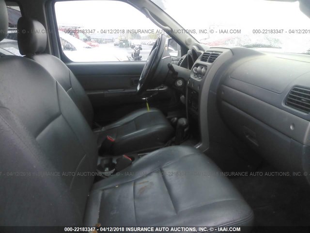 1N6ED29Y32C349943 - 2002 NISSAN FRONTIER CREW CAB XE/CREW CAB SE SILVER photo 5