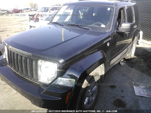 1C4PJMAK0CW139985 - 2012 JEEP LIBERTY SPORT 黑色 照片 2