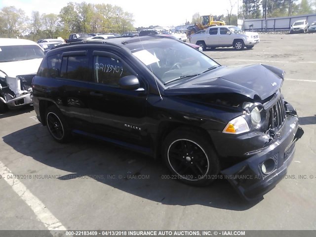 1J8FT47W08D566451 - 2008 JEEP COMPASS SPORT BLACK photo 1