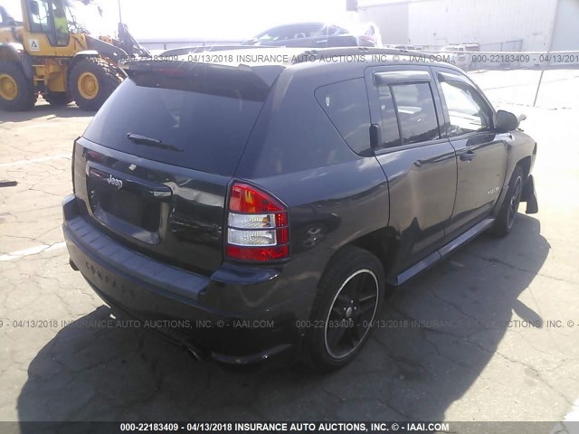 1J8FT47W08D566451 - 2008 JEEP COMPASS SPORT BLACK photo 4