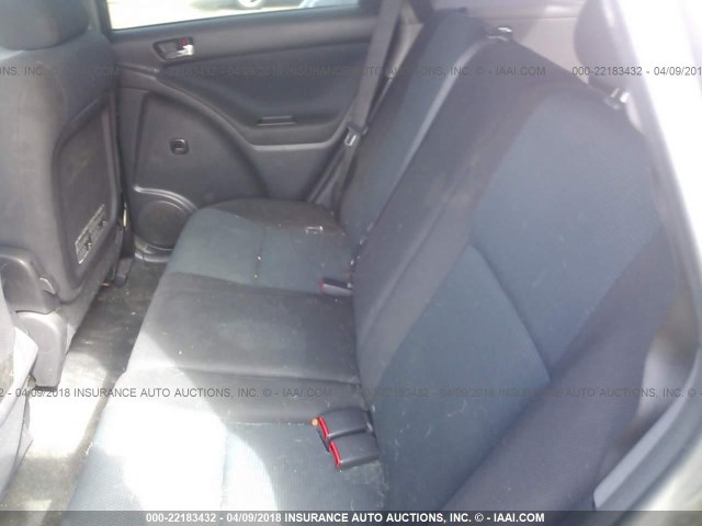 2T1KR30E67C625448 - 2007 TOYOTA COROLLA MATRIX XR GRAY photo 8