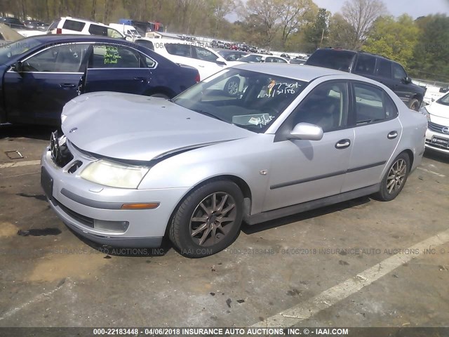 YS3FB45S731045420 - 2003 SAAB 9-3 LINEAR SILVER photo 2