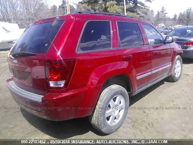 1J4PR4GK6AC103341 - 2010 JEEP GRAND CHEROKEE LAREDO RED photo 4