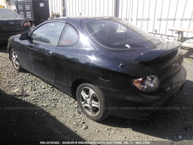 KMHJG25F3YU191342 - 2000 HYUNDAI TIBURON BLACK photo 3