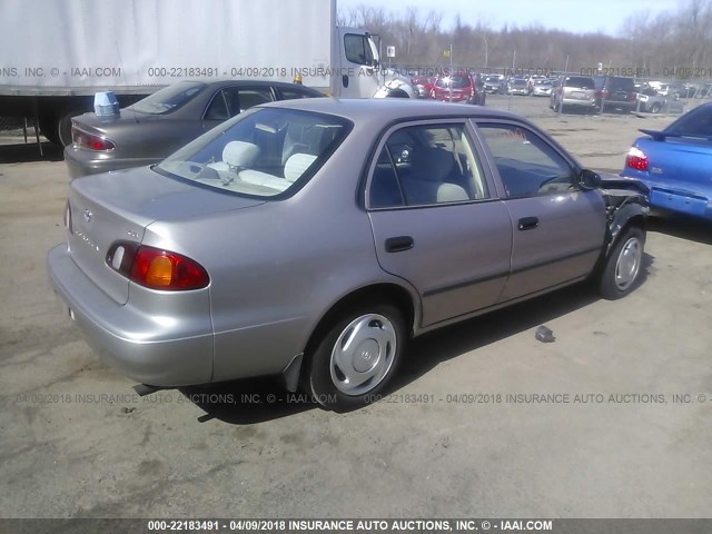 2T1BR12E9YC262243 - 2000 TOYOTA COROLLA VE/CE/LE GOLD photo 4