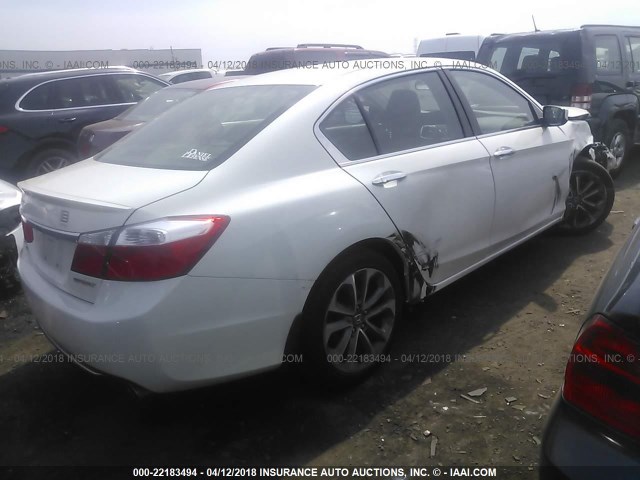 1HGCR2F59EA062498 - 2014 HONDA ACCORD SPORT WHITE photo 4