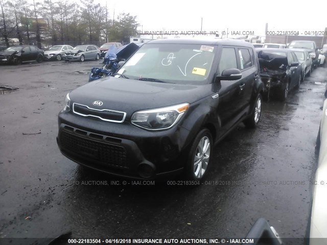 KNDJP3A58E7073899 - 2014 KIA SOUL + BLACK photo 2