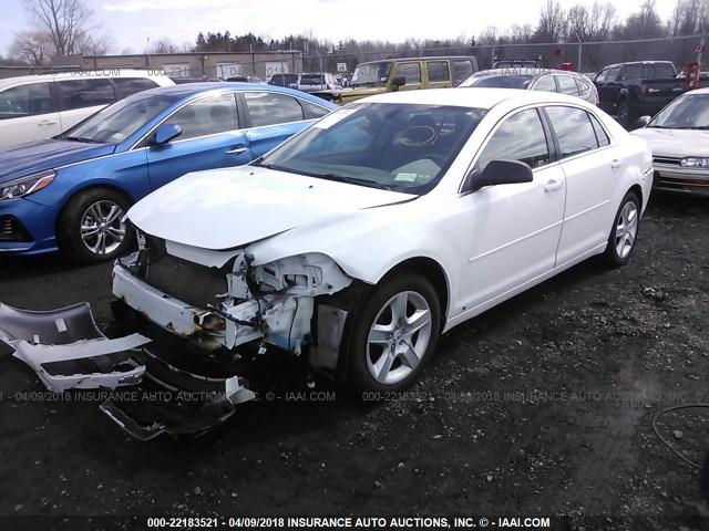 1G1ZB5EB4A4106379 - 2010 CHEVROLET MALIBU LS თეთრი ფოტო 2