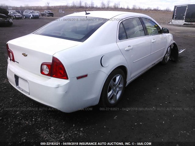 1G1ZB5EB4A4106379 - 2010 CHEVROLET MALIBU LS თეთრი ფოტო 4