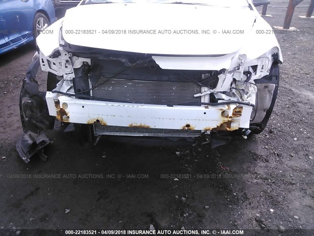 1G1ZB5EB4A4106379 - 2010 CHEVROLET MALIBU LS თეთრი ფოტო 6