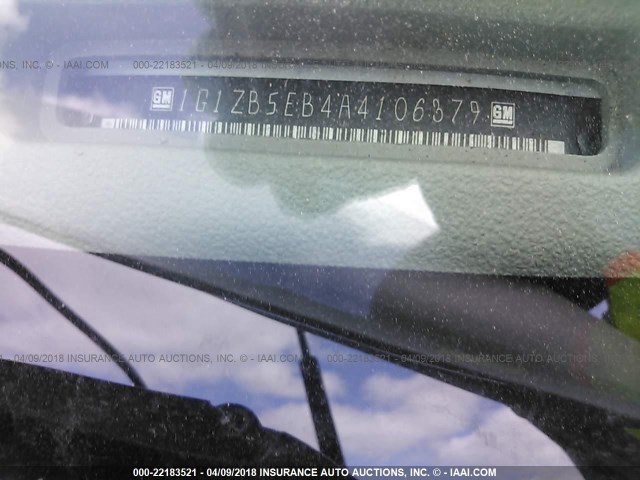 1G1ZB5EB4A4106379 - 2010 CHEVROLET MALIBU LS თეთრი ფოტო 9