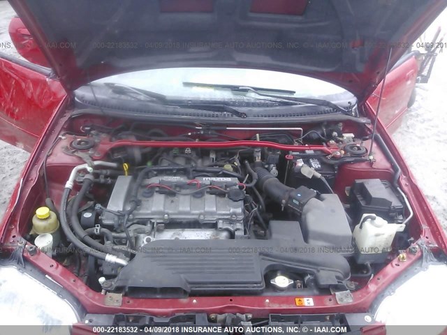JM1BJ245731212545 - 2003 MAZDA PROTEGE PR5 红色 照片 10