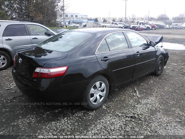 4T1BE46K17U543284 - 2007 TOYOTA CAMRY NEW GENERAT CE/LE/XLE/SE BLACK photo 4