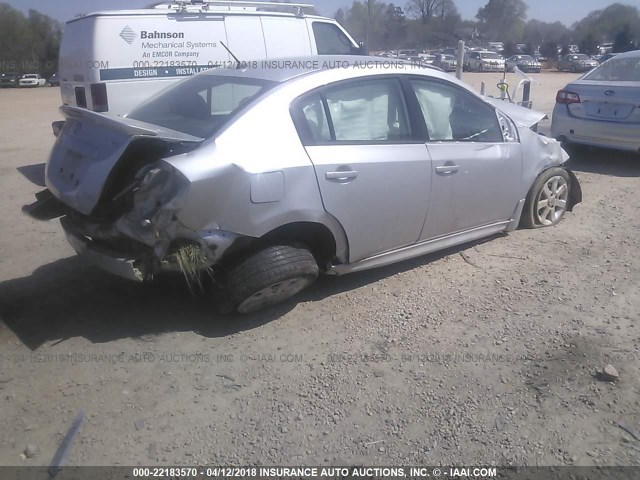 3N1AB6AP7AL720092 - 2010 NISSAN SENTRA 2.0/2.0S/SR/2.0SL SILVER photo 4