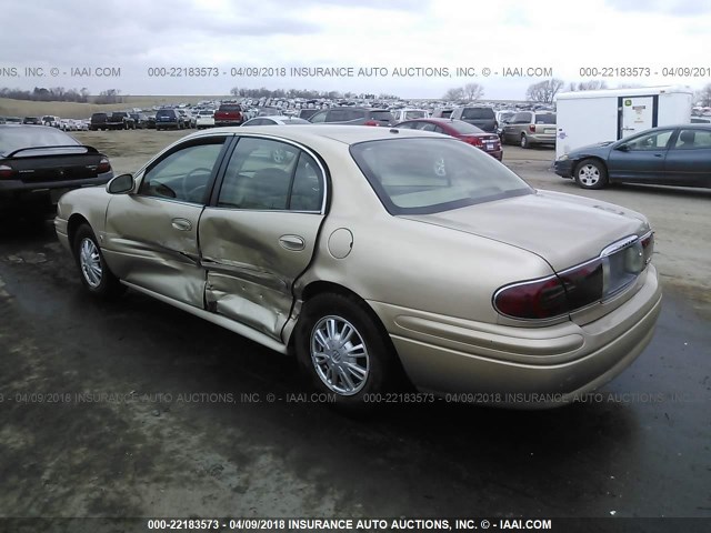 1G4HP52K65U114722 - 2005 BUICK LESABRE CUSTOM TAN photo 3