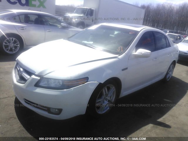 19UUA662X7A013211 - 2007 ACURA TL WHITE photo 2