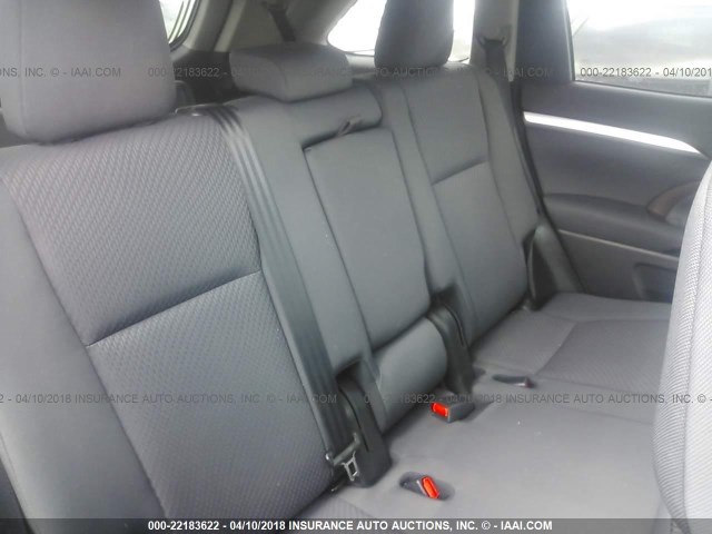 5TDBZRFH0JS494293 - 2018 TOYOTA HIGHLANDER LE/LE PLUS GRAY photo 8