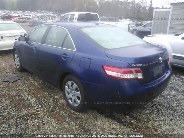 4T1BF3EK9AU538057 - 2010 TOYOTA CAMRY SE/LE/XLE 蓝色 照片 3