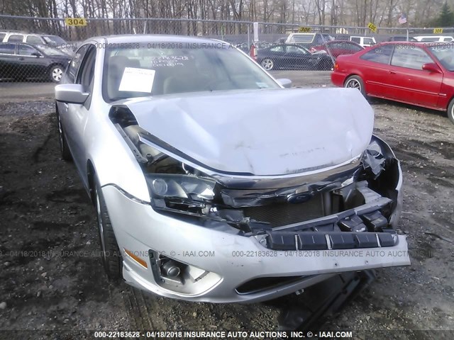 3FAHP0HA7AR344492 - 2010 FORD FUSION SE SILVER photo 6