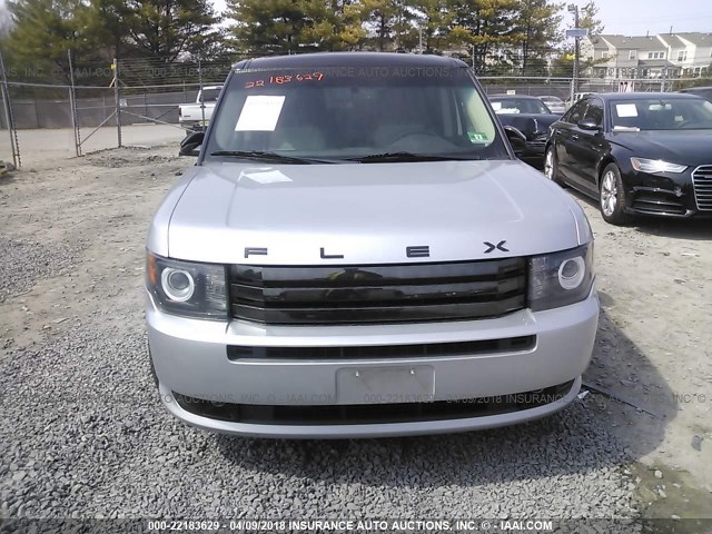 2FMHK6DC8CBD19519 - 2012 FORD FLEX LIMITED SILVER photo 6