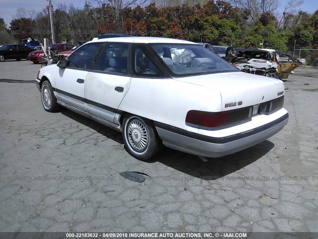 1MEBM50U7JA631707 - 1988 MERCURY SABLE GS WHITE photo 3