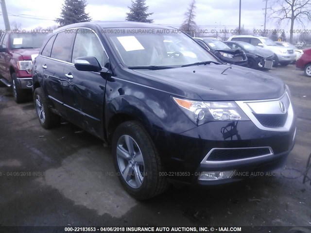 2HNYD2H37CH532762 - 2012 ACURA MDX TECHNOLOGY BLACK photo 1