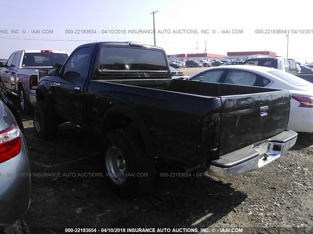 4TAPM62N9TZ087763 - 1996 TOYOTA TACOMA BLACK photo 3