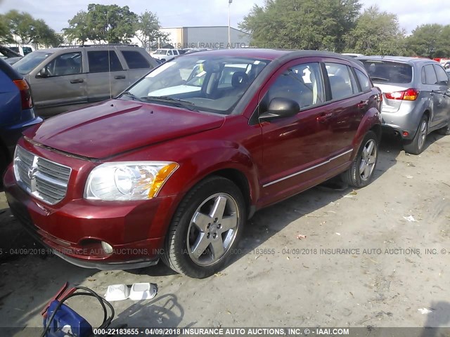 1B3HB78K88D537975 - 2008 DODGE CALIBER R/T RED photo 2