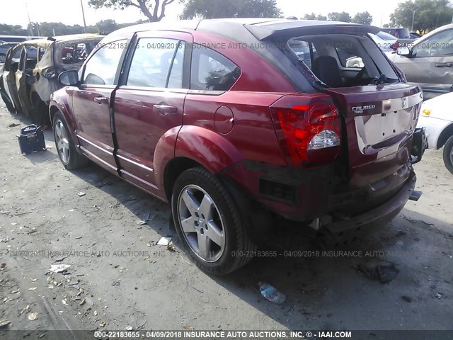 1B3HB78K88D537975 - 2008 DODGE CALIBER R/T RED photo 3