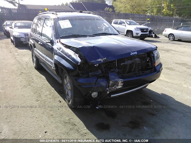 1J8GX68J84C244003 - 2004 JEEP GRAND CHEROKEE OVERLAND BLUE photo 6