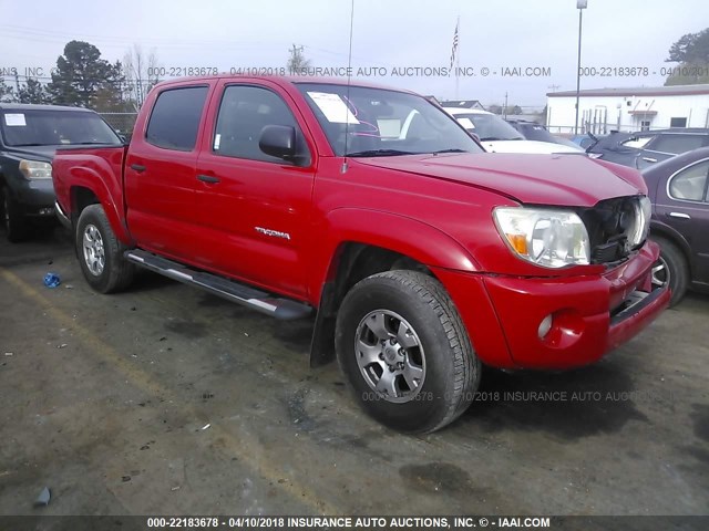 3TMJU62N68M057042 - 2008 TOYOTA TACOMA DOUBLE CAB PRERUNNER RED photo 1