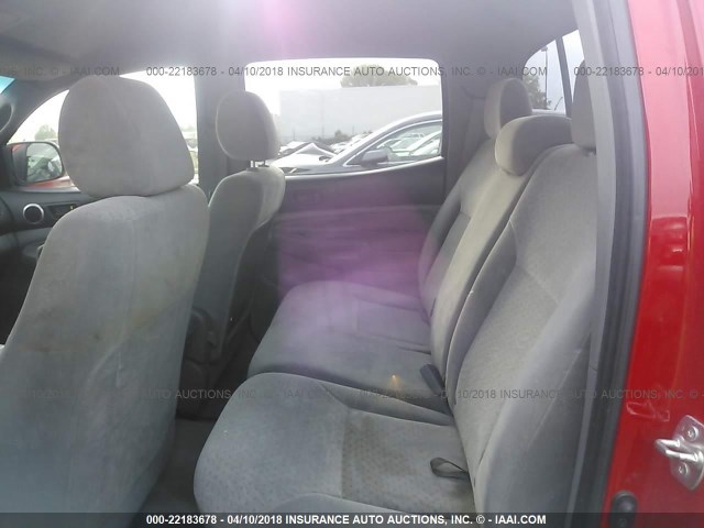 3TMJU62N68M057042 - 2008 TOYOTA TACOMA DOUBLE CAB PRERUNNER RED photo 8