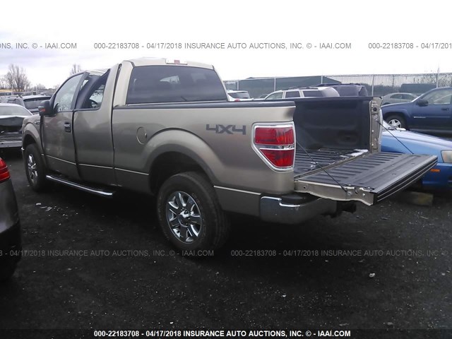 1FTFX1ETXDFB51025 - 2013 FORD F150 SUPER CAB GOLD photo 3