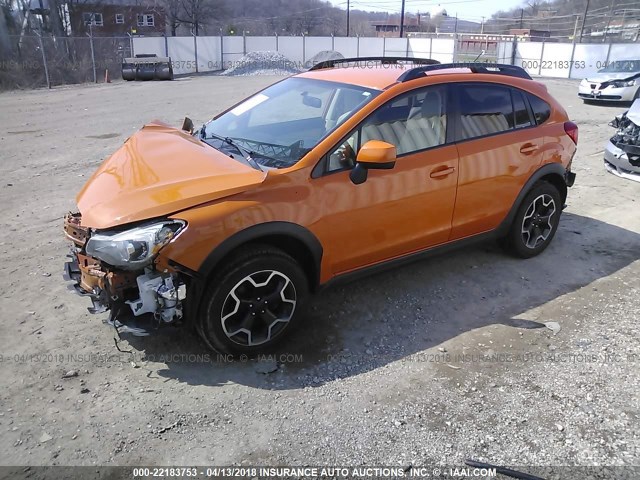 JF2GPACC7E8290656 - 2014 SUBARU XV CROSSTREK 2.0 PREMIUM ORANGE photo 2