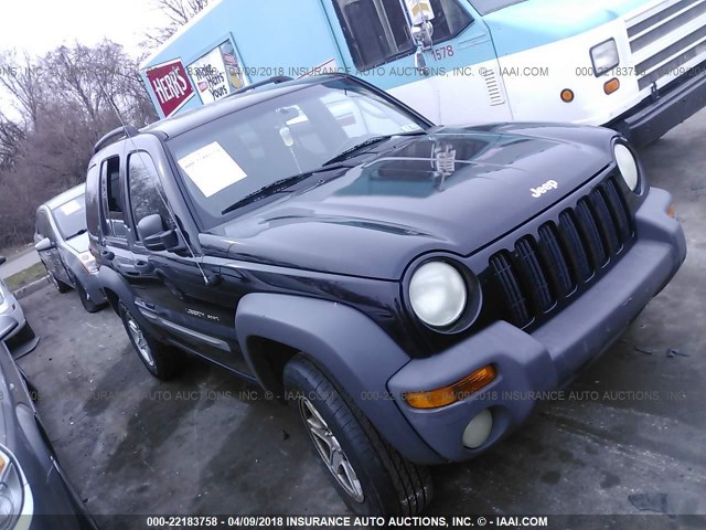 1J4GL48KX2W315899 - 2002 JEEP LIBERTY SPORT 黑色 照片 1