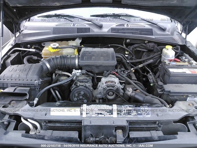 1J4GL48KX2W315899 - 2002 JEEP LIBERTY SPORT 黑色 照片 10