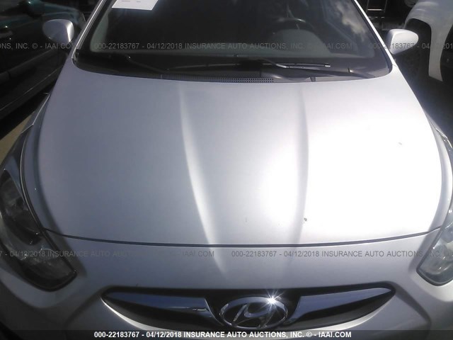 KMHCT4AE4CU143306 - 2012 HYUNDAI ACCENT GLS/GS SILVER photo 6