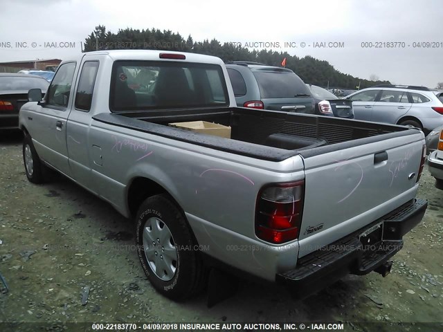 1FTYR14U94PA34821 - 2004 FORD RANGER SUPER CAB SILVER photo 3