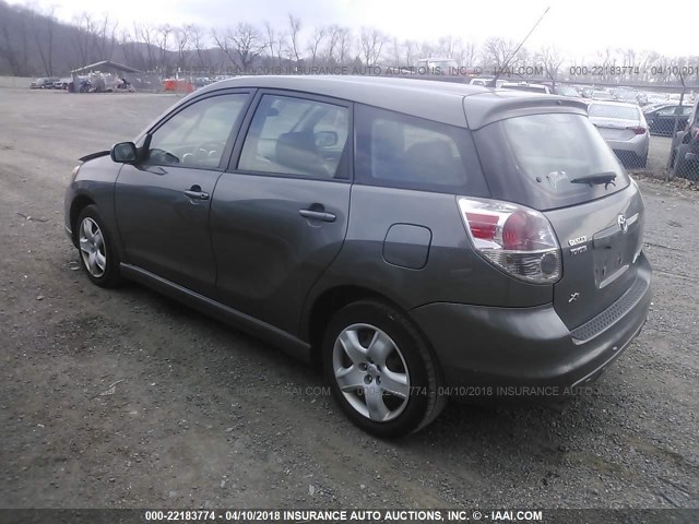 2T1KR32E15C496254 - 2005 TOYOTA COROLLA MATRIX XR GRAY photo 3