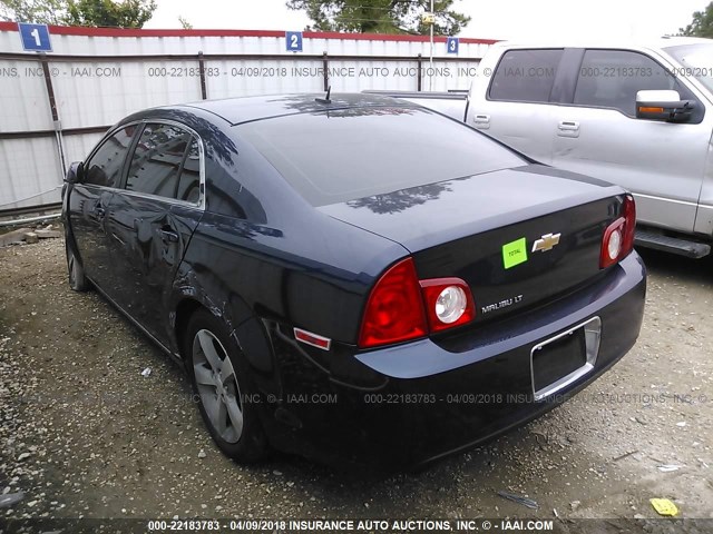 1G1ZC5E11BF166839 - 2011 CHEVROLET MALIBU 1LT 蓝色 照片 3
