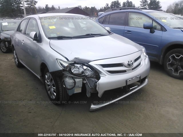 2T1BU4EE6CC897229 - 2012 TOYOTA COROLLA S/LE SILVER photo 1